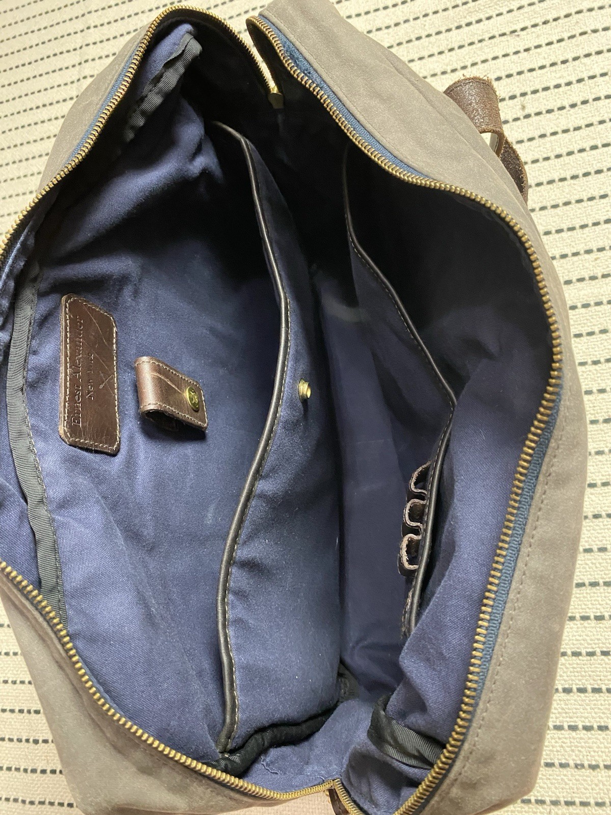 Ernest Alexander Watson Briefcase Bag Charcoal Grey