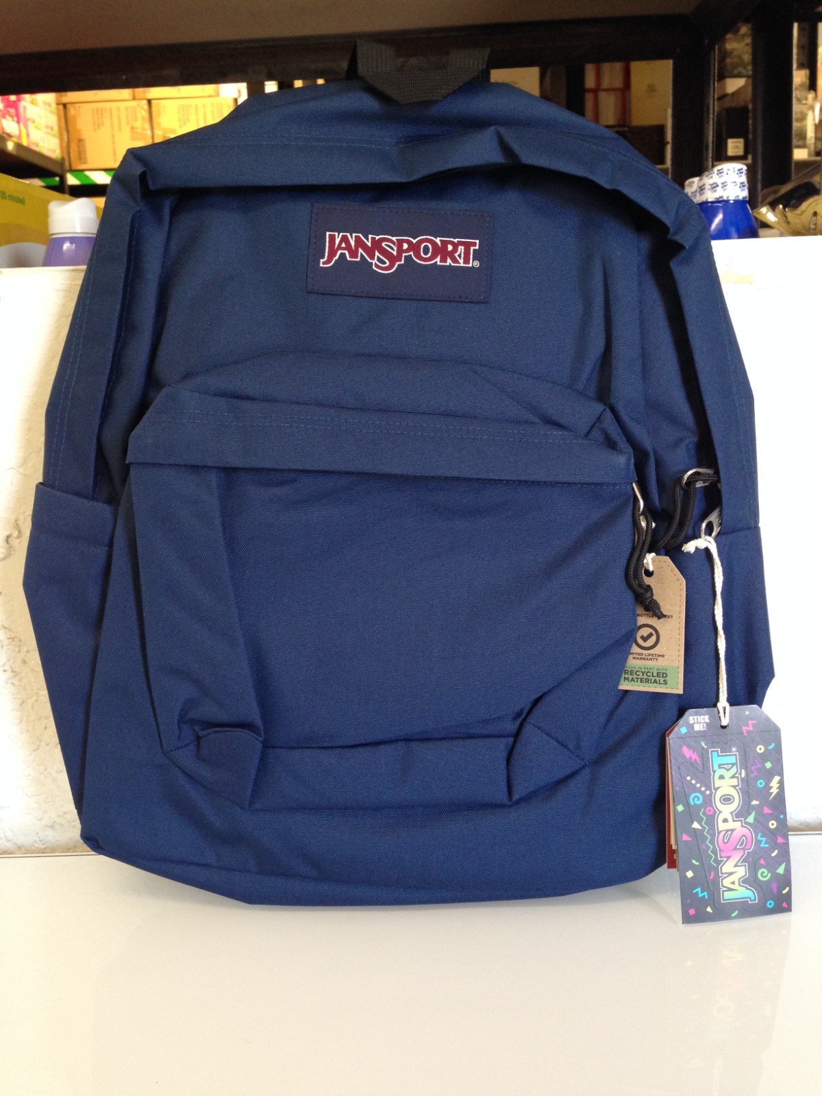 JanSport SuperBreak Backpack 26L – Navy Blue