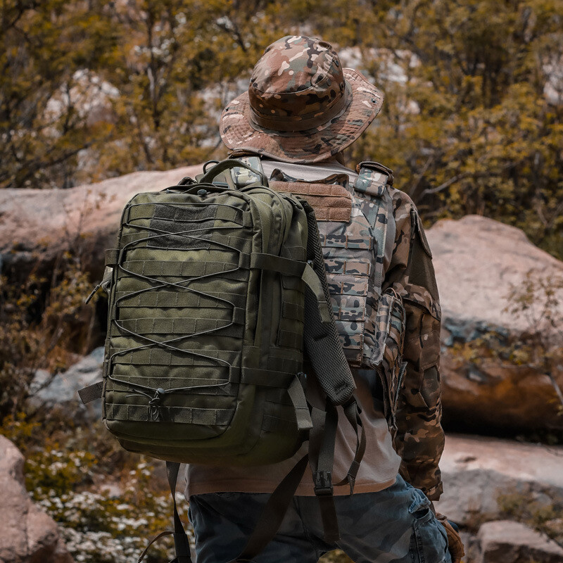 Men’s Tactical Military Backpack Durable Rucksack for Camping Hiking Outdoor