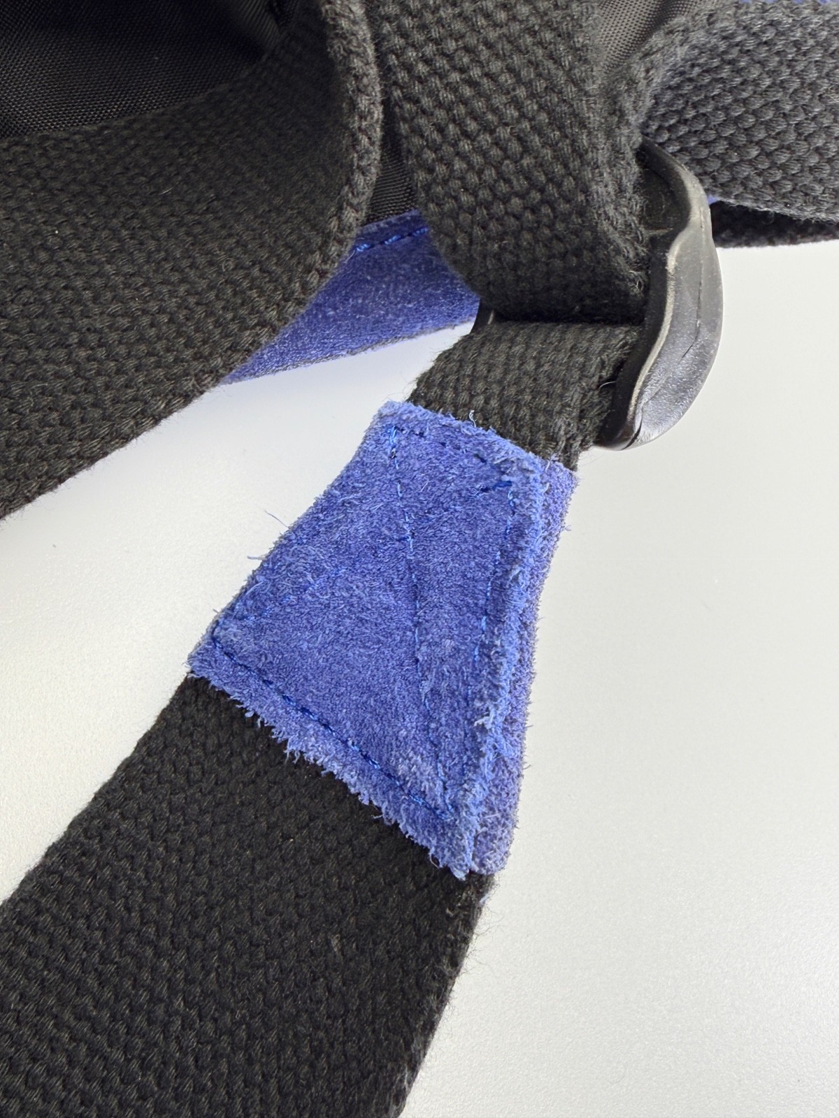 JACK SPADE Blue SUEDE Backpack Leather Trim Minimalist Designer Bag NYC