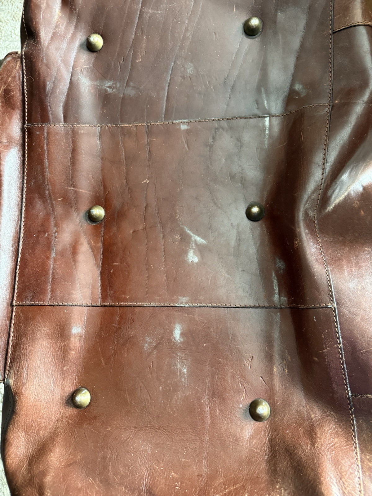 Peruzzi Firenze Italian Leather Weekender Bag Rich Brown luggage duffle
