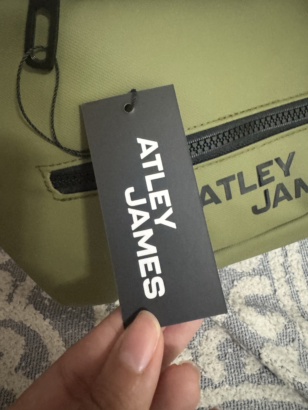 New Atley James Harmon Sling Bag Crossbody Belt Bag Fanny Pack Olive Green Mens