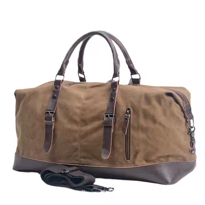 New Large Canvas Duffle Bag – Durable Travel / Weekender – Gift