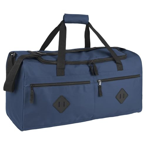 24 Inch 55 Liter Multi Pocket Duffle Bags for Men & Women For Grey & Blue