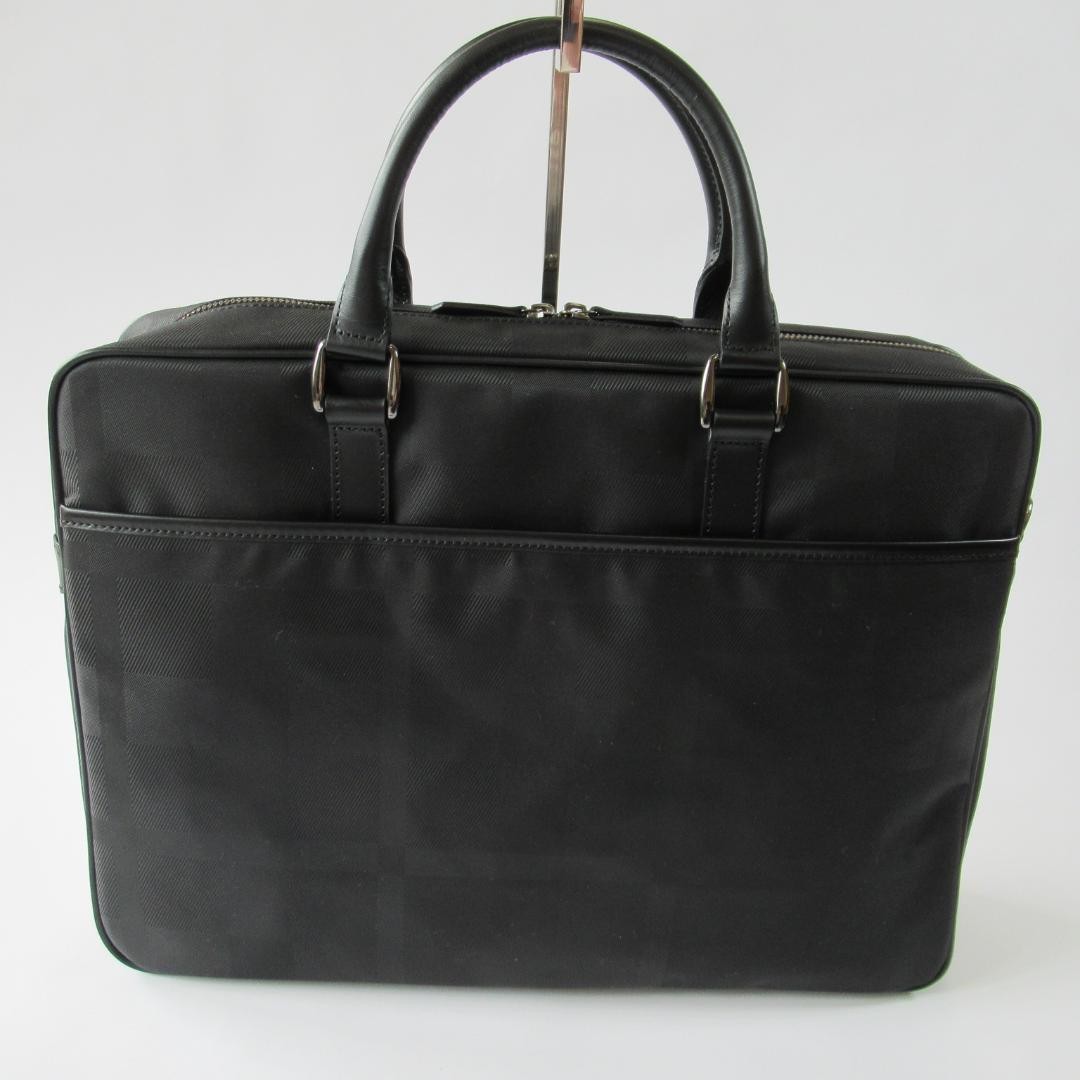 Authentic BLACK LABEL CRESTBRIDGE Black Check Business Briefcase 31cm x 42cm x 9