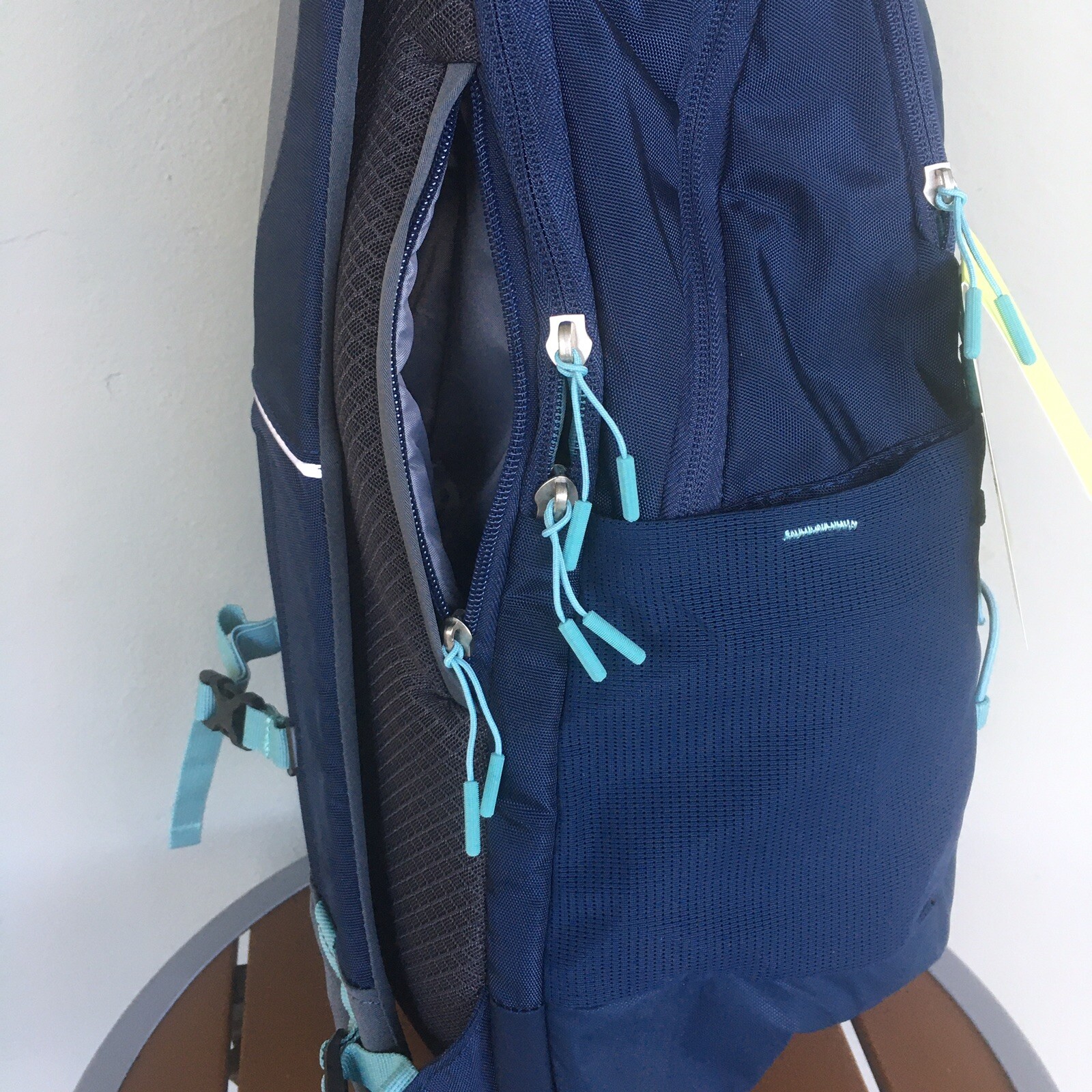 All In Motion Backpack 19in Blue Bookbag Laptop Sleeve Travel School Gym Travel