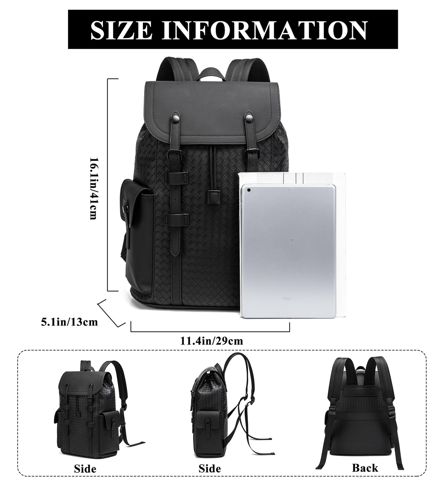 Laptop Backpack for Men Luxury Anti-Theft Travel Backpack Casual Business Wat…
