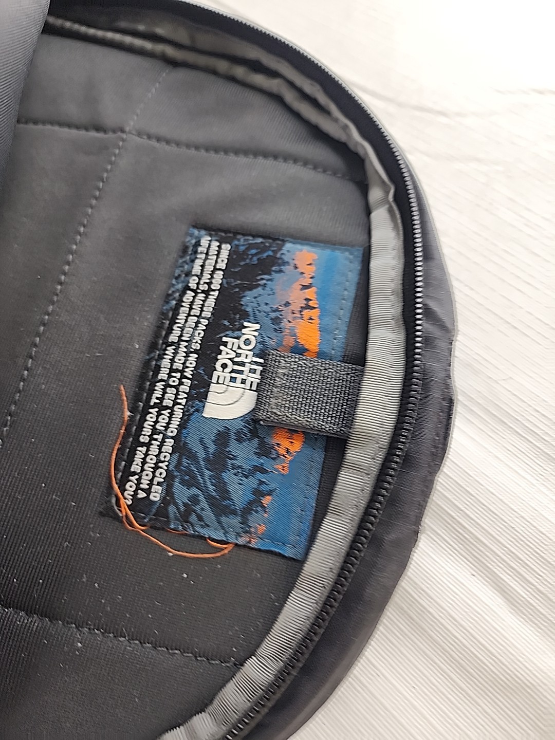 The North Face Recon Laptop Backpack Black Full Size Adult Hiking Commuting