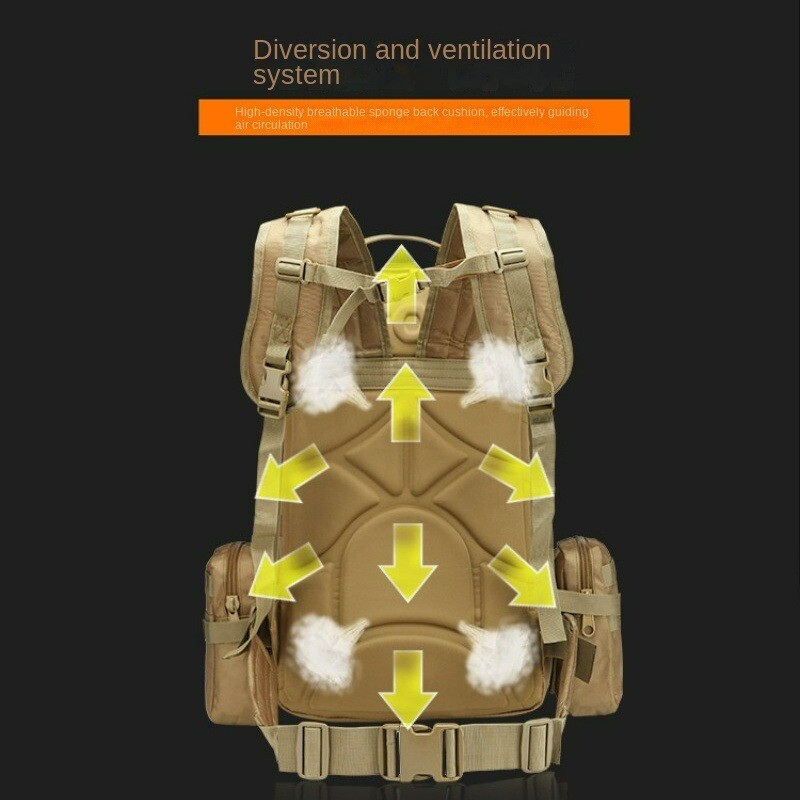 Outdoor Tactical Backpack Mountaineering Multi Functional Combination Backpack