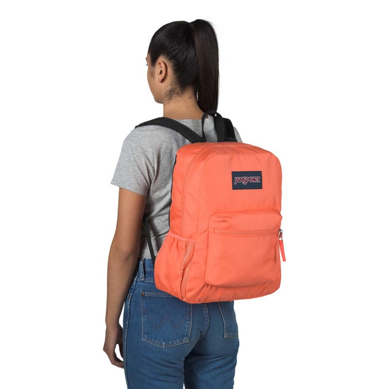 JanSport Cross Town 100% Authentic School Backpack With Front Pocket 13×8.5×17