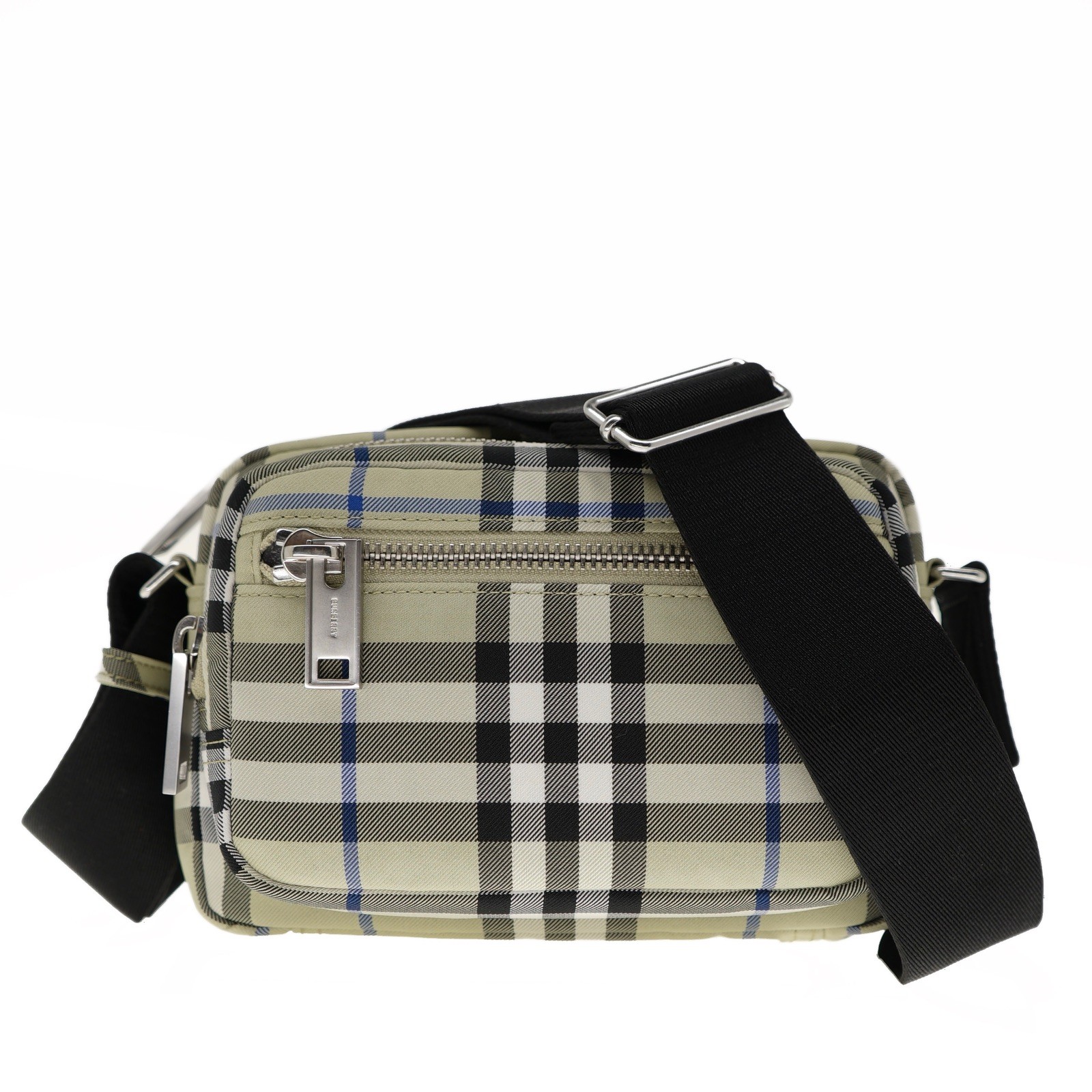 Burberry Warner Camera Crossbody Messenger Bag Lichen IP Check New