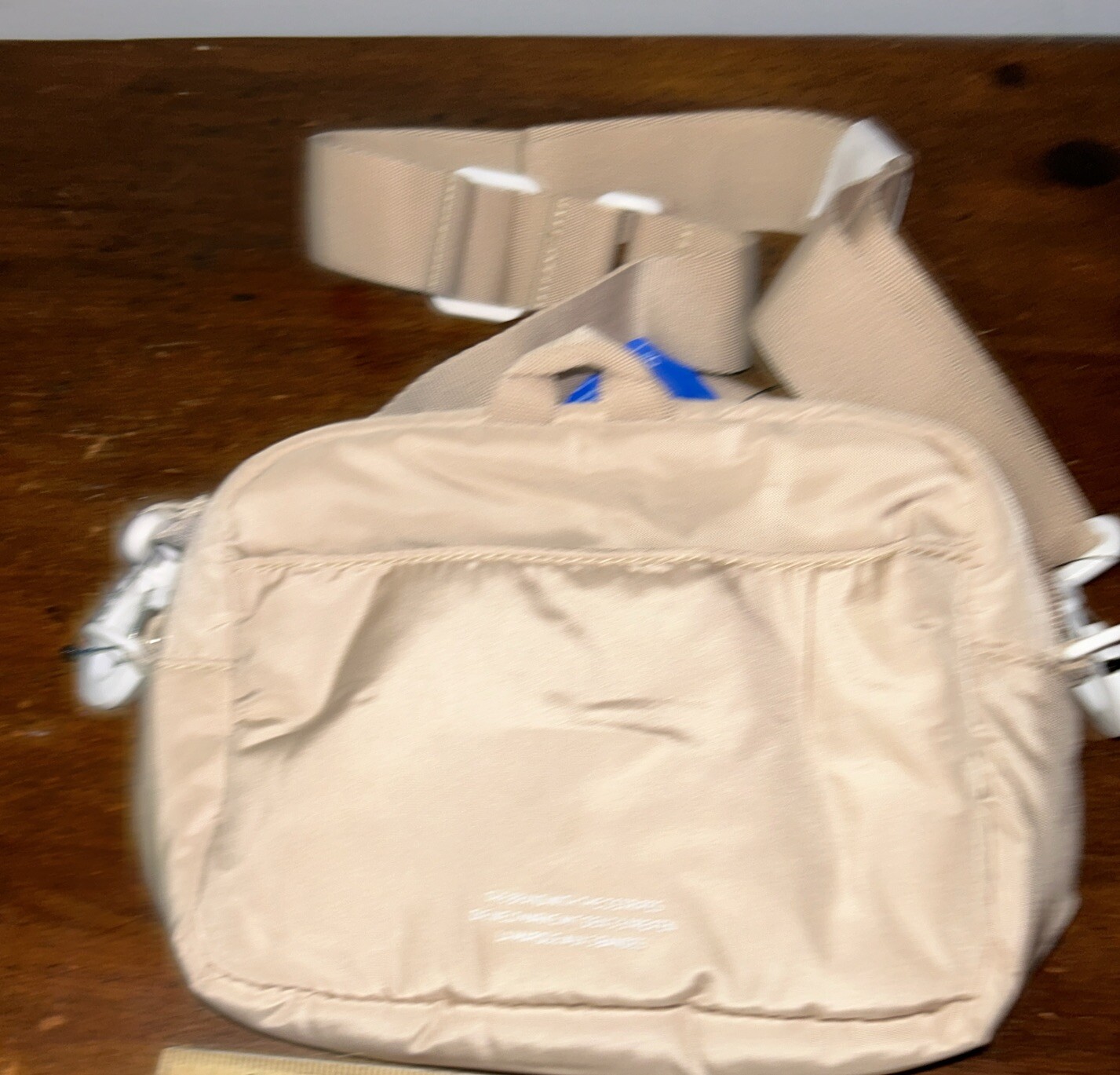 Adidas Original Puffer Pouch Magic Beige White Crossbody Fanny Hip Pack