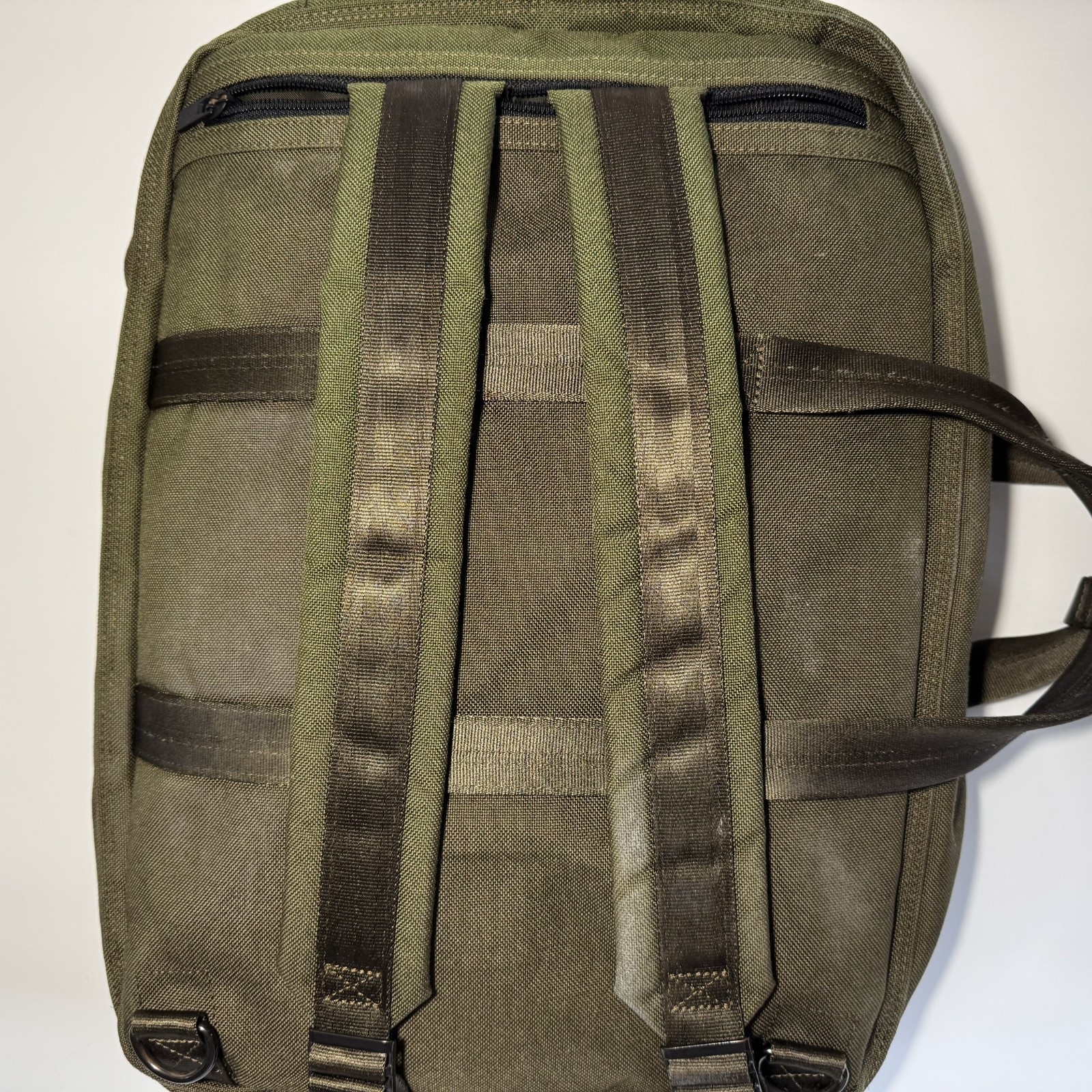 PORTER TENSION 3-Way Briefcase Backpack Olive Green Cordura Nylon Yoshida Japan