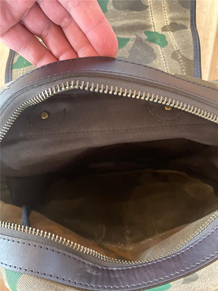 New Filson Large Rugged Twill Rucksack Backpack Waxed Cotton Shrub Camo Canvas
