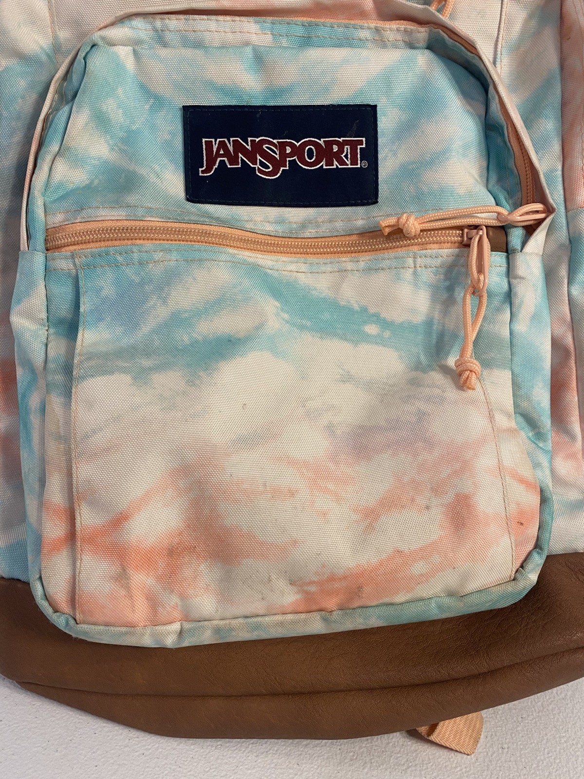 Jansport Backpack Tie Dye Color Splash Pattern Padded Shoulder Straps