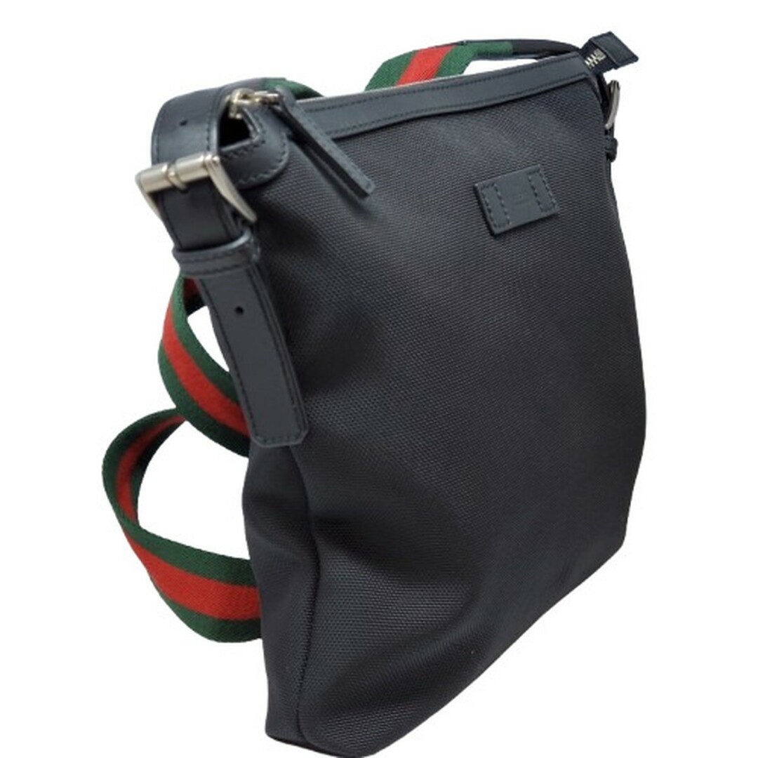 GUCCI men’s Shoulder Bag SherryLine canvas leather black Designer 26×28×4cm