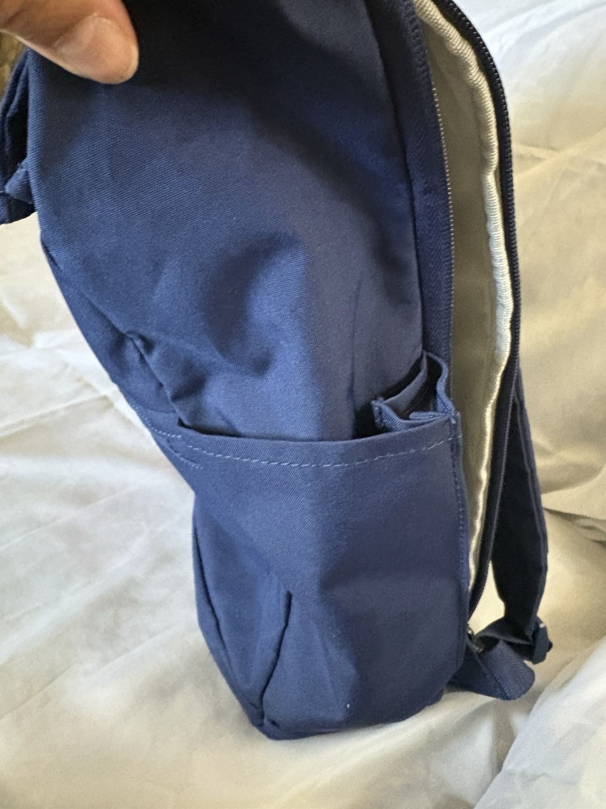 IKEA DROMSAK Large Hiking/ Duffle Or Laptop Backpack Navy Blue