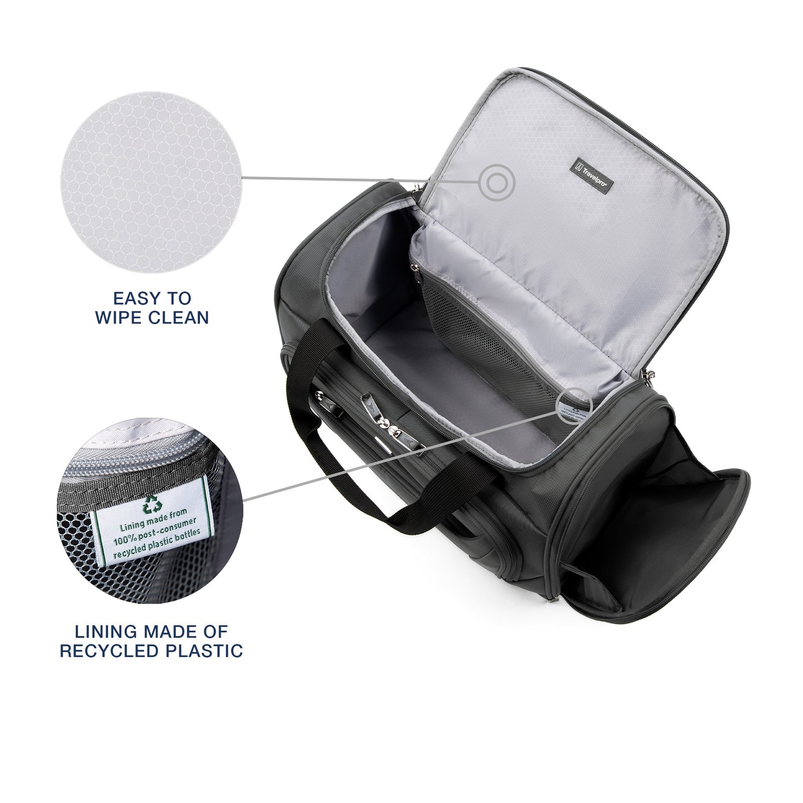 Travelpro Maxlite 5 Softside Lightweight Underseat Tote, Shadow Grey U11