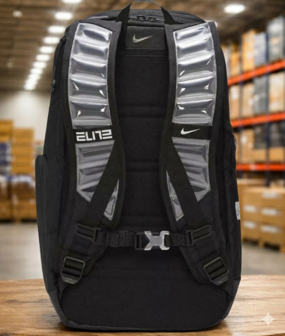 Nike Elite Pro Basketball Backpack Black White 32L Bag BA6164 Gym School Sports