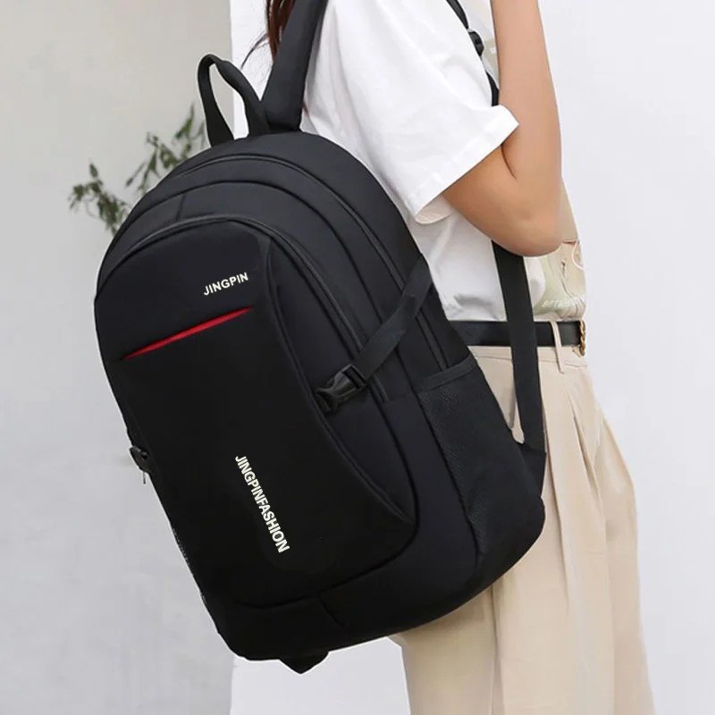 Canvas School Backpack Large Capacity Laptop Travel Rucksack Book Bag Students