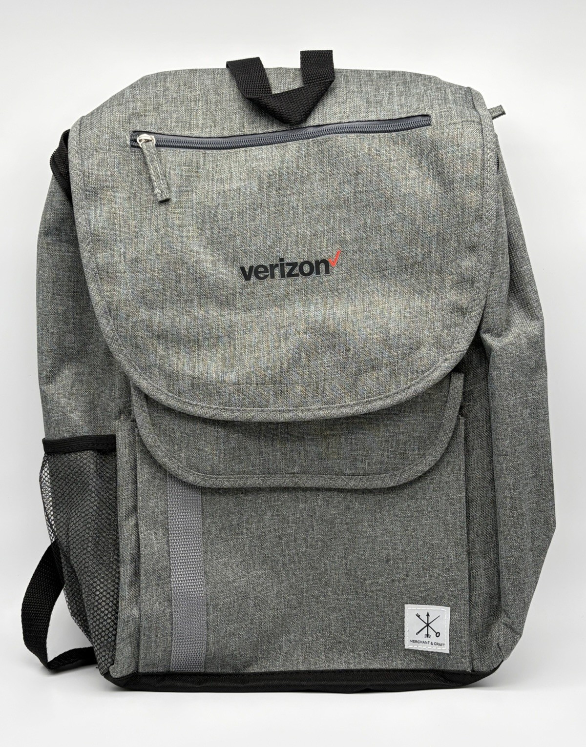 Merchant & Craft Verizon Logo Backpack Multiple Pockets Travel Laptop Bag