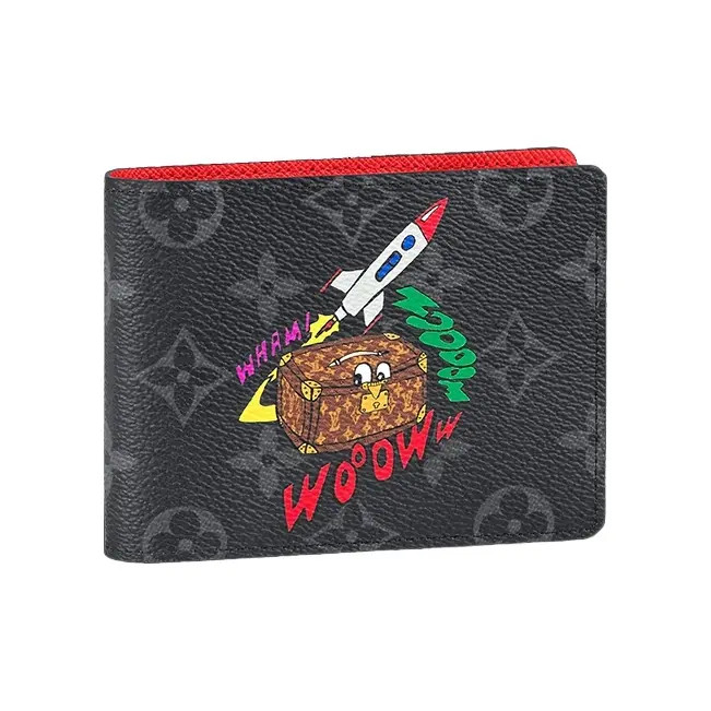 LOUIS VUITTON Monogram Canvas Multiple Wallet Card Holder Men’s 4.5×0.5×3.5 in