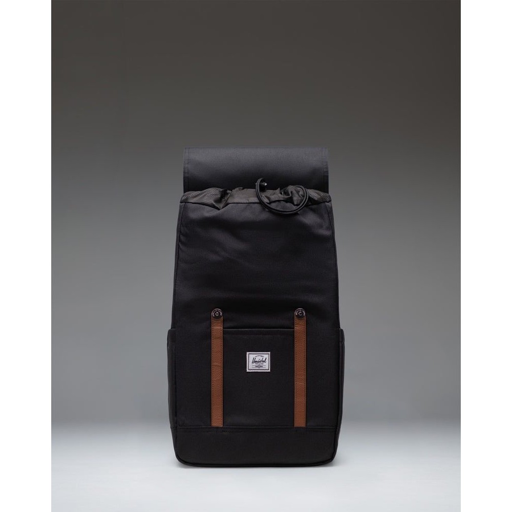 Herschel Retreat Backpack Black Brown Laptop Travel School Bag