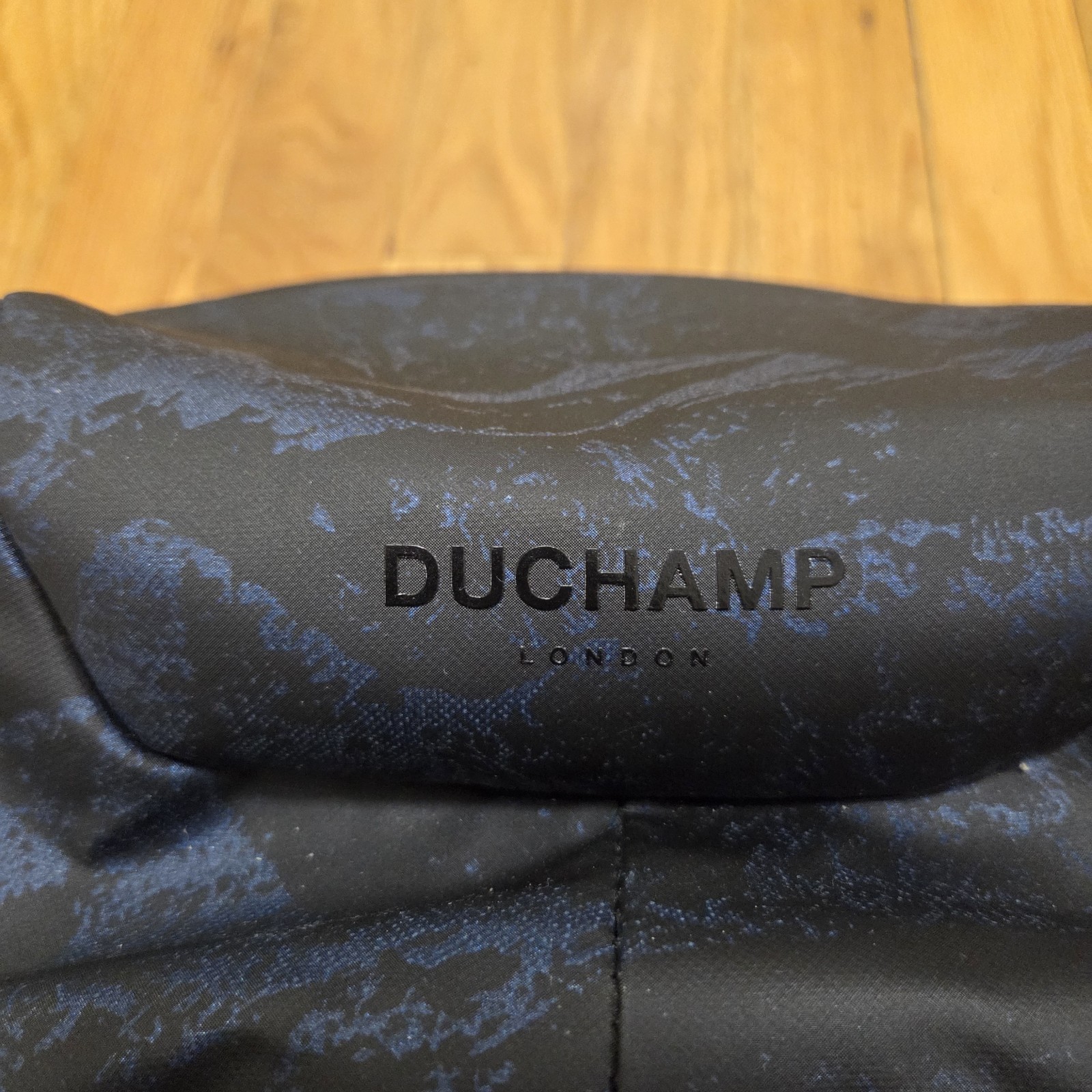 Duchamp London Anti-Theft Laptop Tablet Backpack Sleek Blue Black Design USB