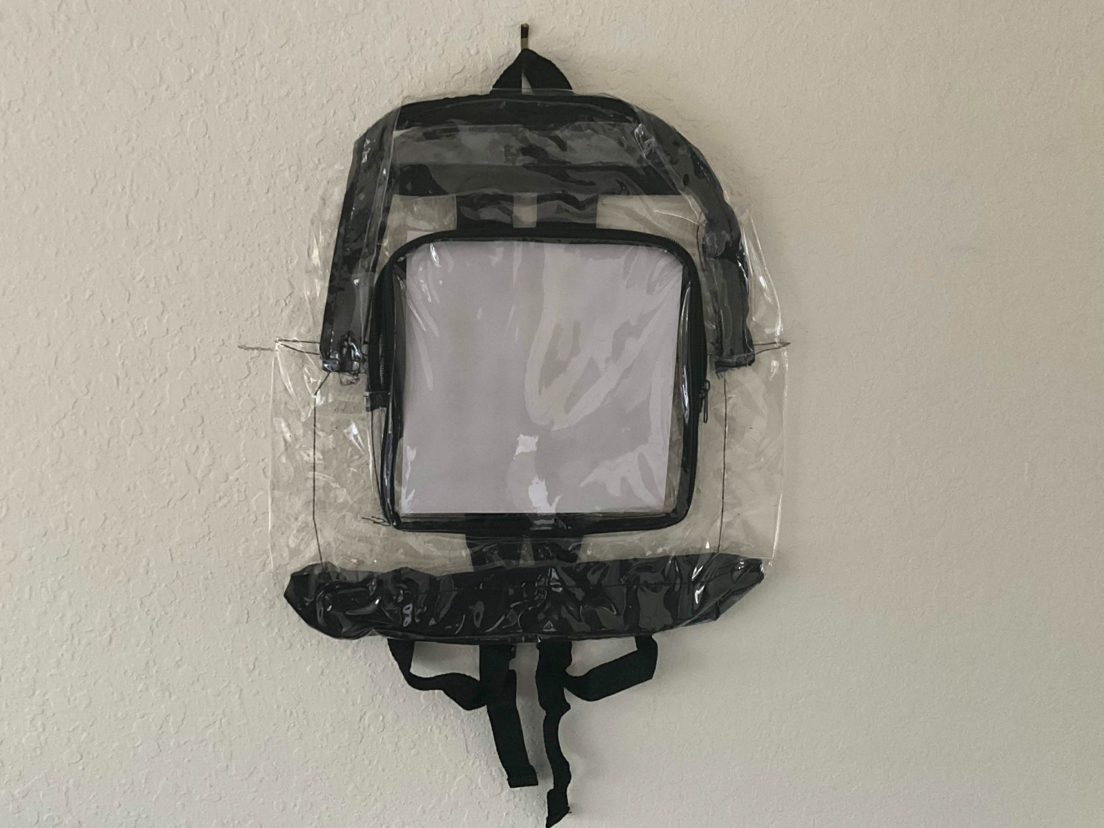 Clear Stadium Approved Backpack Transparent PVC School Concert Bag Heavy Duty
