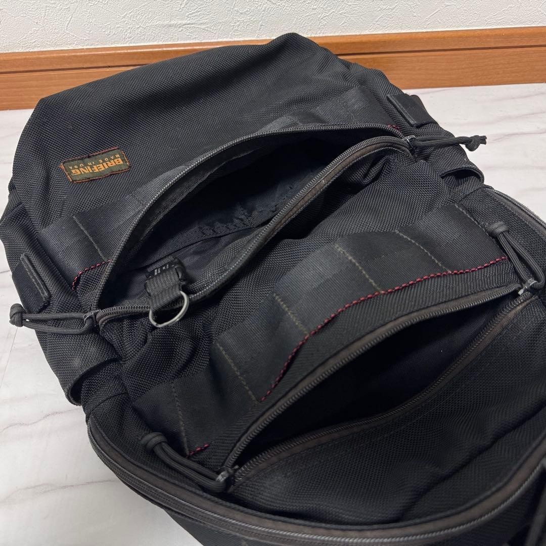 BRIEFING BRF136219 ATTACK PACK Black Ballistic Nylon Backpack Made in USA A4