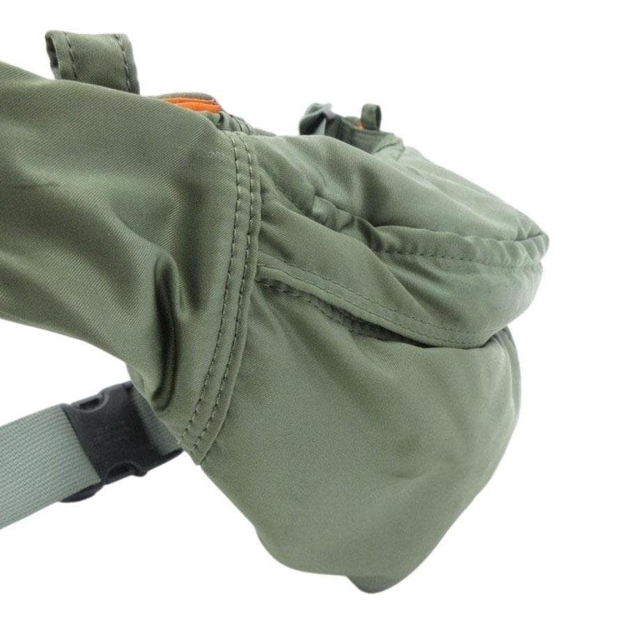 Authentic Porter PORTER Tanker Body Bag Khaki Nylon Canvas Men’s 15cm x 33cm x 7