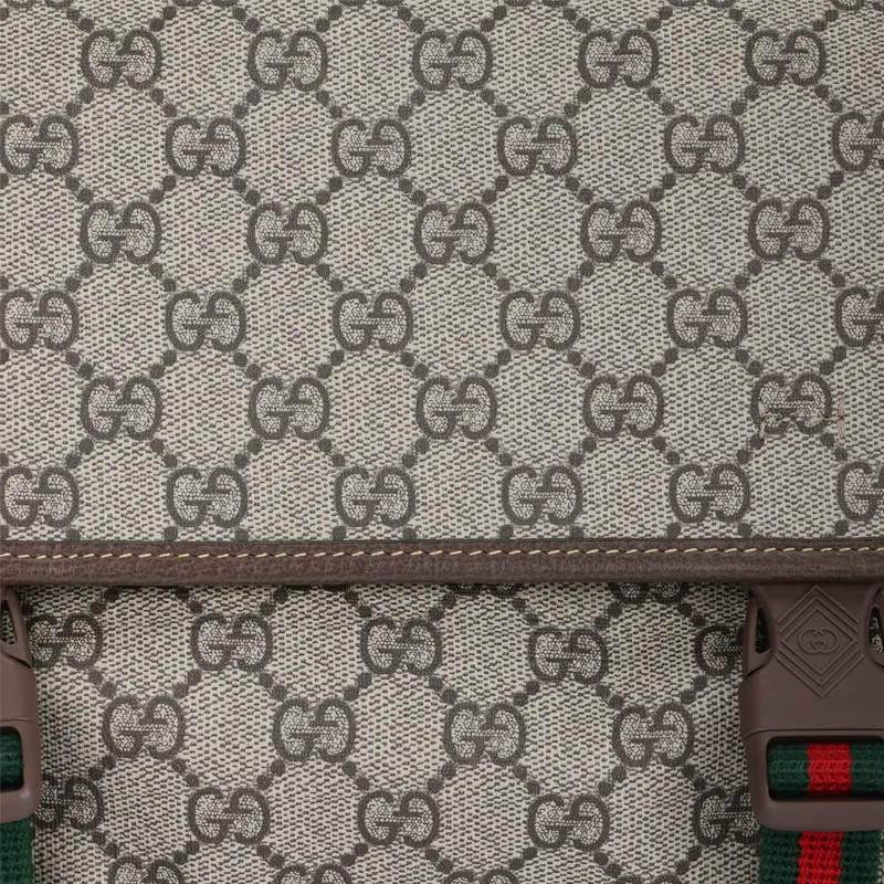 Gucci Adjustable Shoulder Strap Zipper Opening Crossbody Bag Men’s 10.6x4x7.8 in