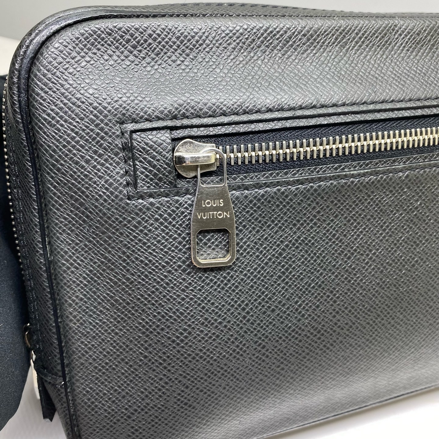 Louis Vuitton Pre-Owned Authentic Clutch Black 26×16.5x8cm Cowhide