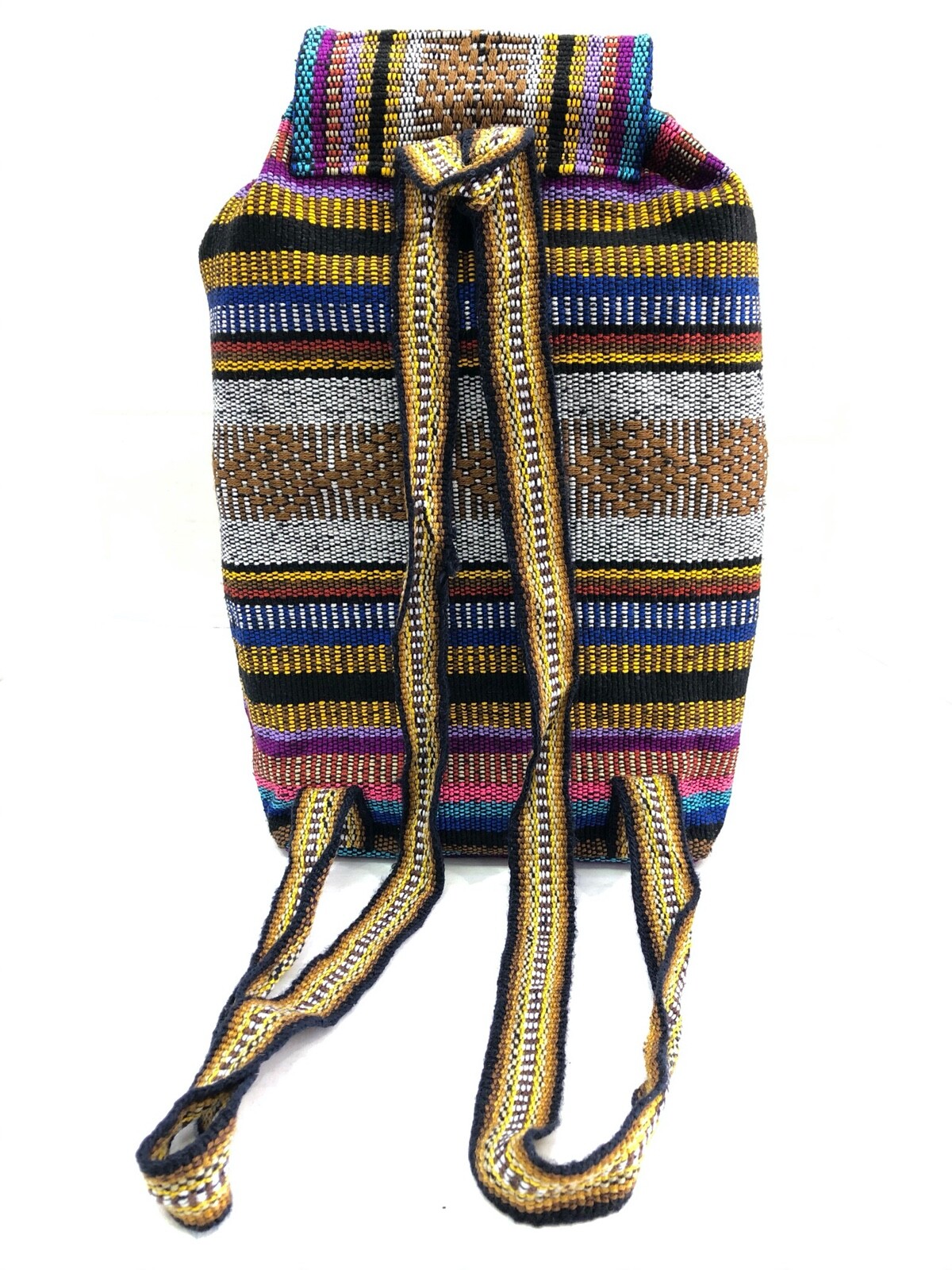 Authentic RASTA Bag Beach Hippie Baja Ethnic Unisex Backpack Made in Mexico 20