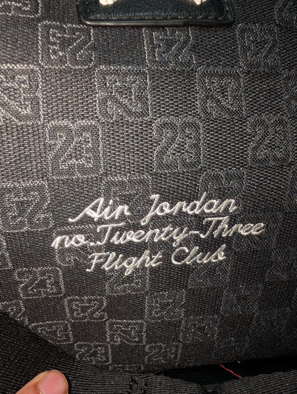Nike Air Jordan Monogram 25L Black Patch Medium Woven Duffle Bag MA9157-023 NEW