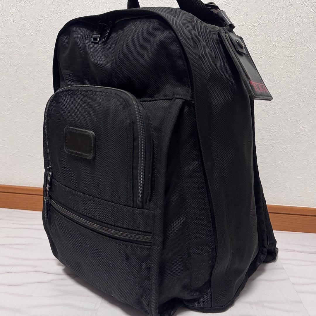 TUMI Made in USA Business Backpack Black Nylon Leather Vintage Laptop A4 Travel