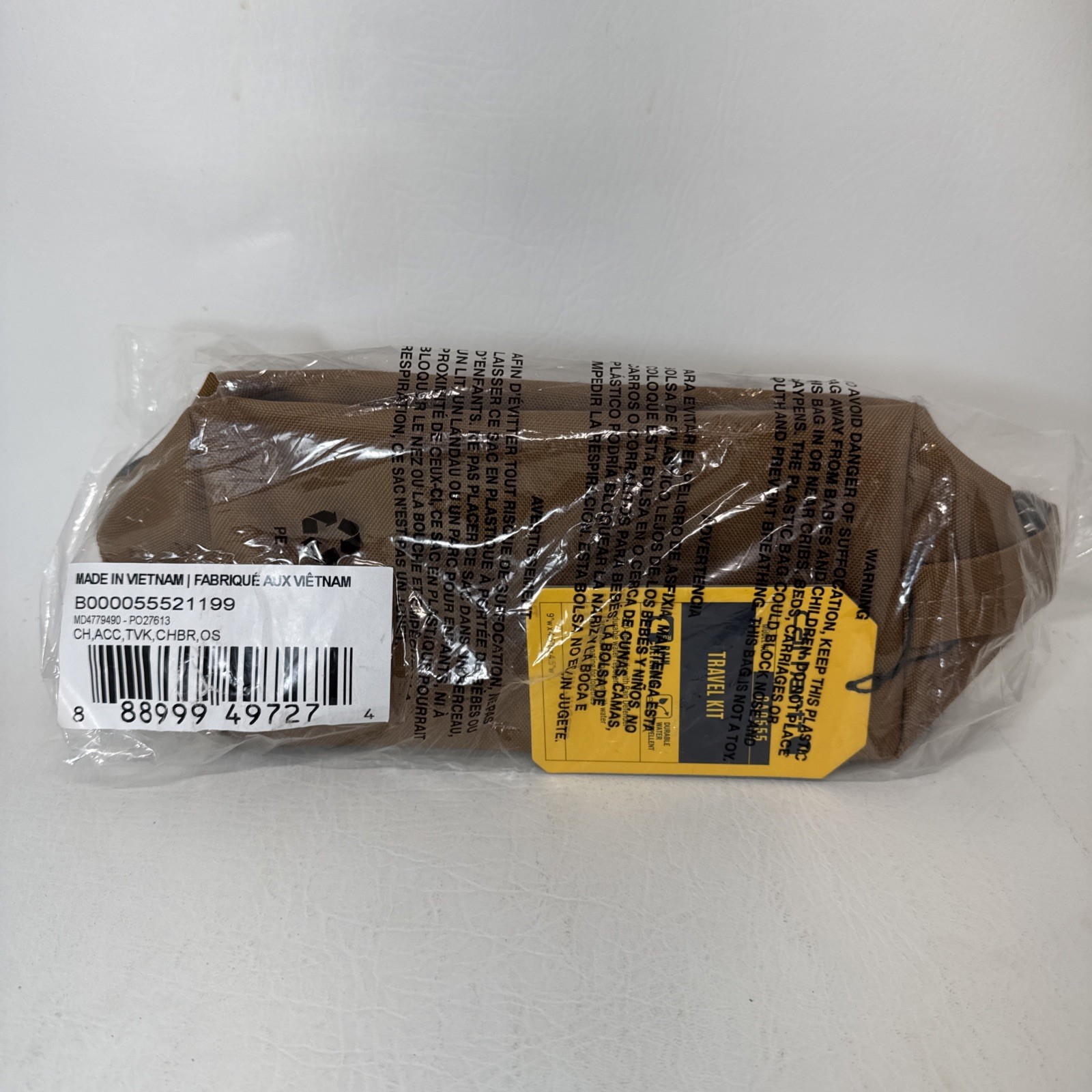 Carhartt Travel Bag CA0555 9×4.5×4.5in Brown NWT