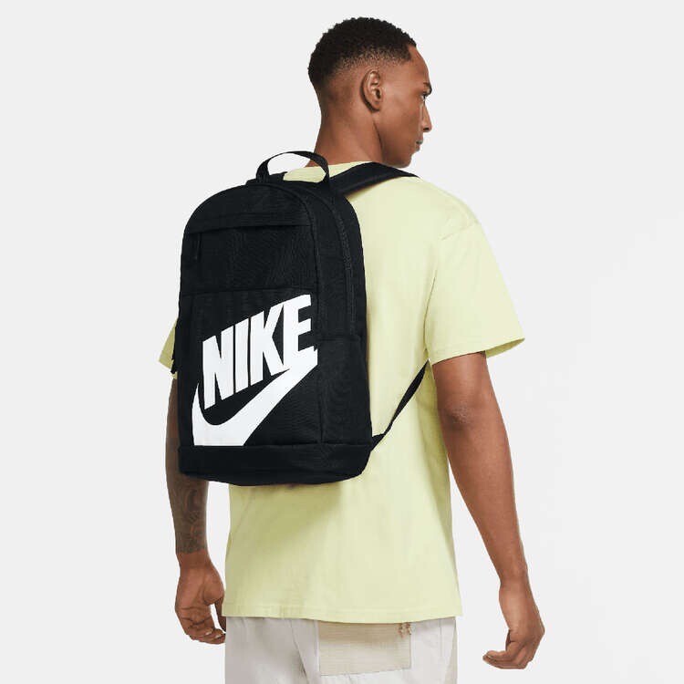 Nike Elemental 21L Backpack Black-White Swoosh Logo School/Work/Gym FREE SHIP