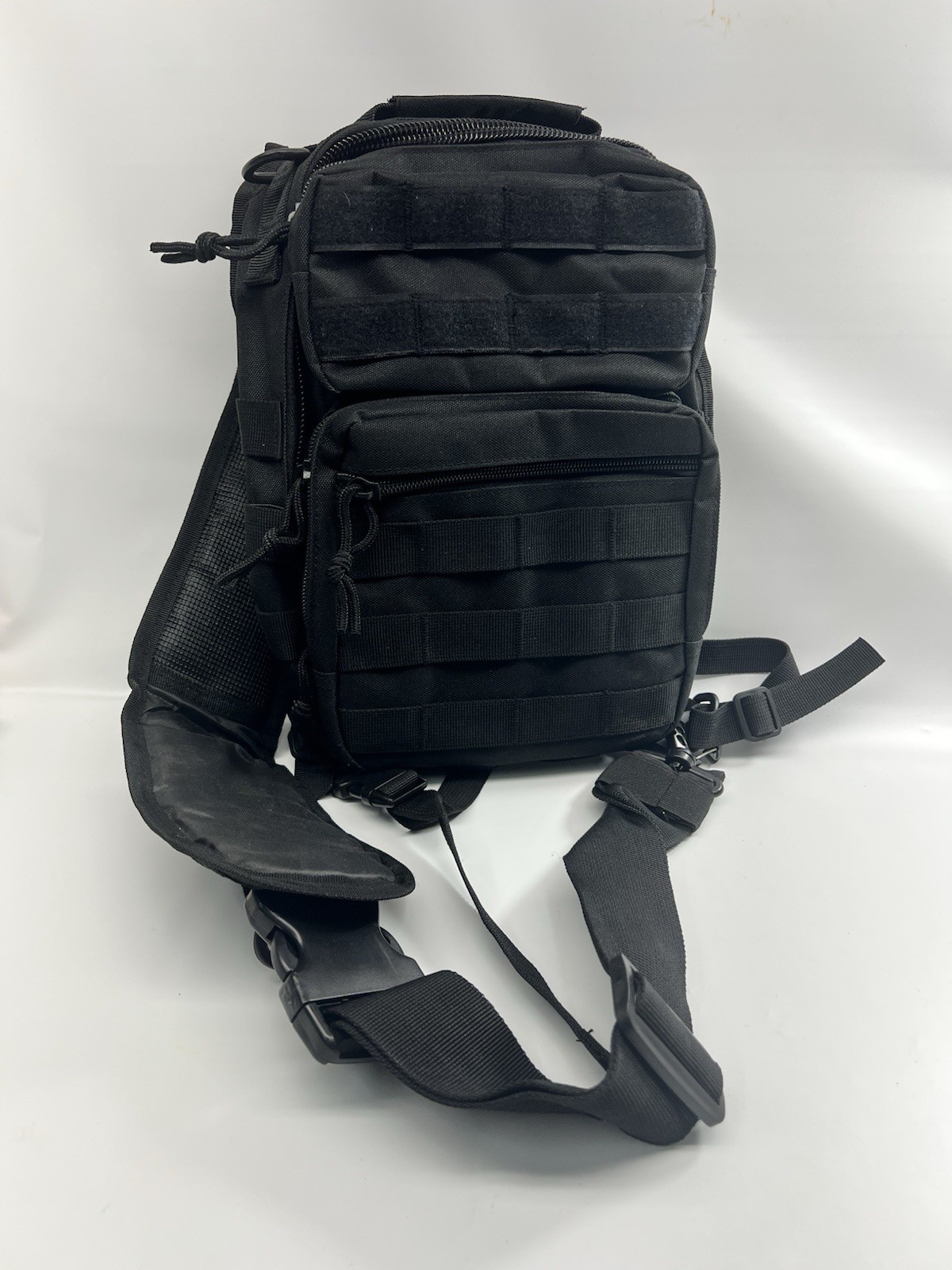 Single Strap Assault Pack, Black, Small, Tactical Assault Bag CCW Shoulder Strap