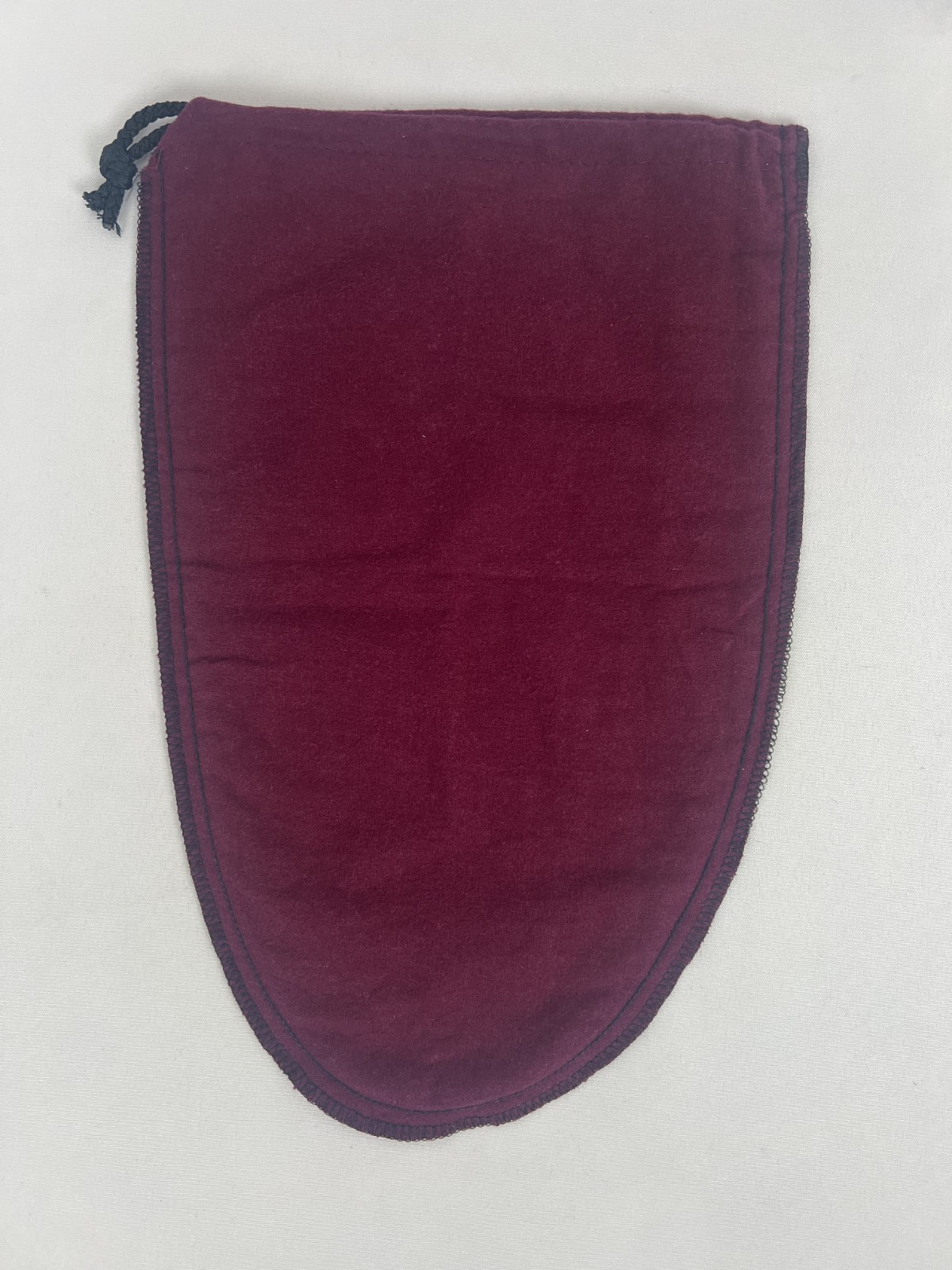 ALLEN EDMONDS DRAWSTRING SHOE STORAGE BAG POUCH MAROON COLORED FLANNEL 14” x 9”