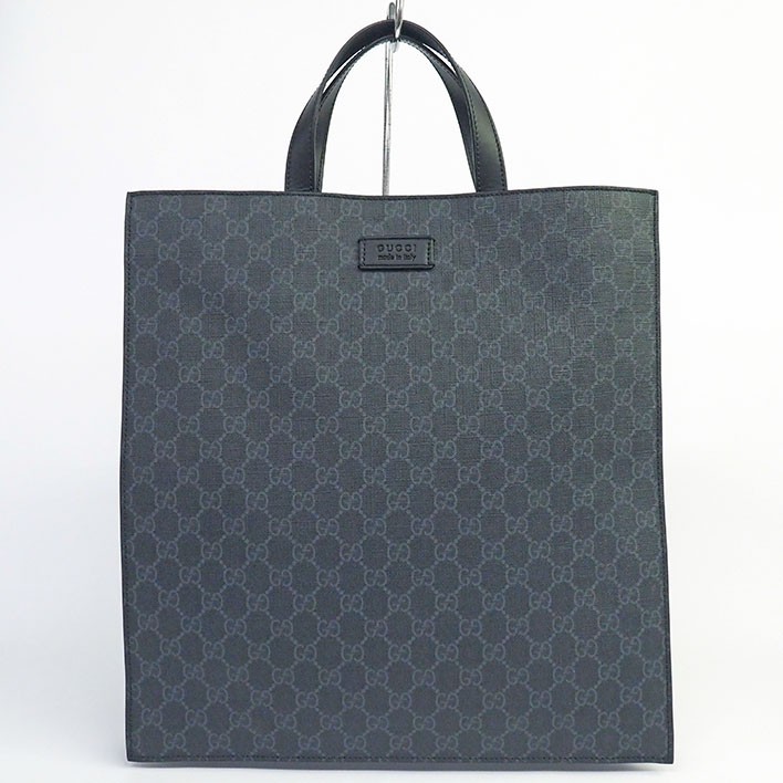 Gucci GG Supreme Handbag Tote Bag Silver Hardware Men