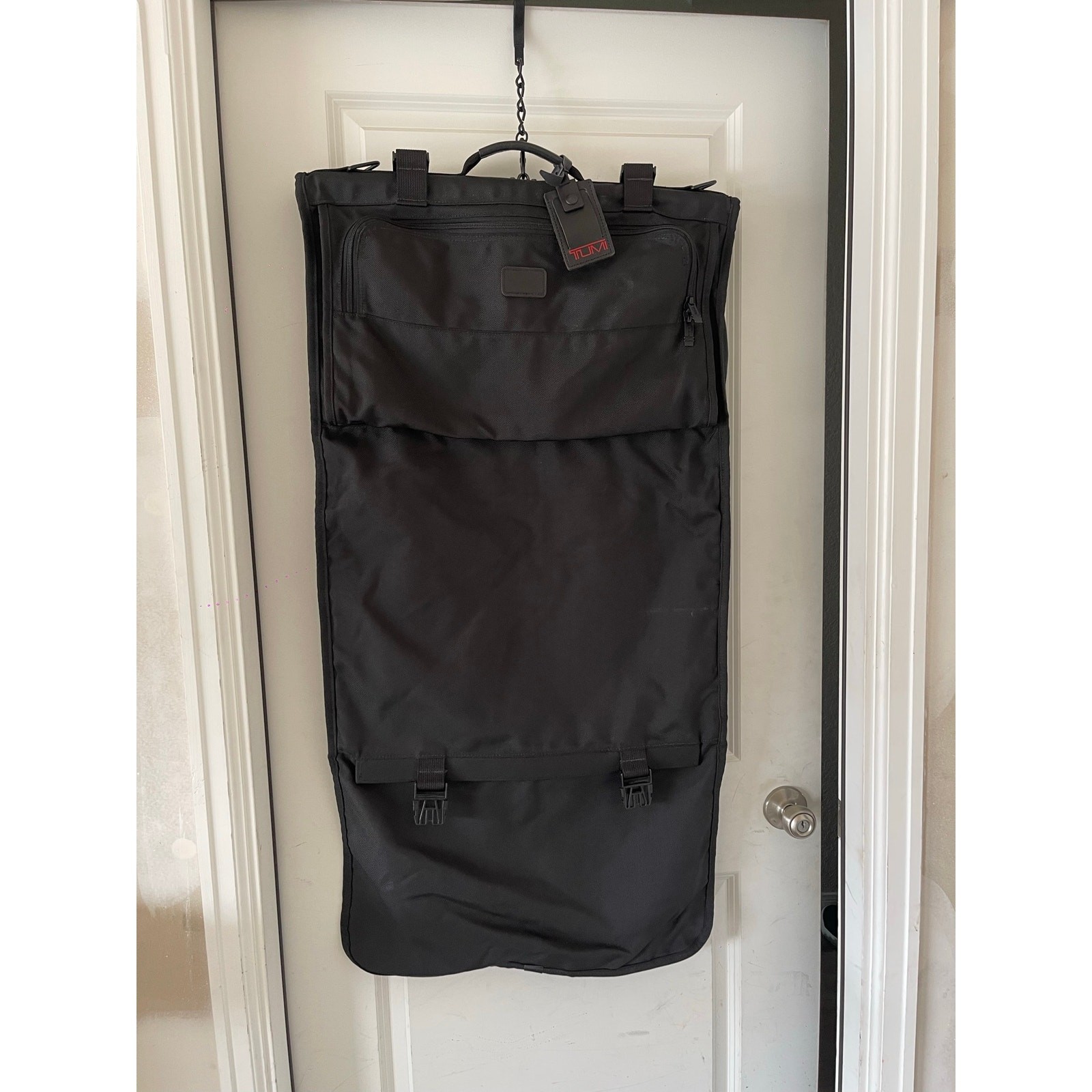 TUMI Garment Bag Travel Black Luggage Cover Full Suits Bifold Nylon 228D3