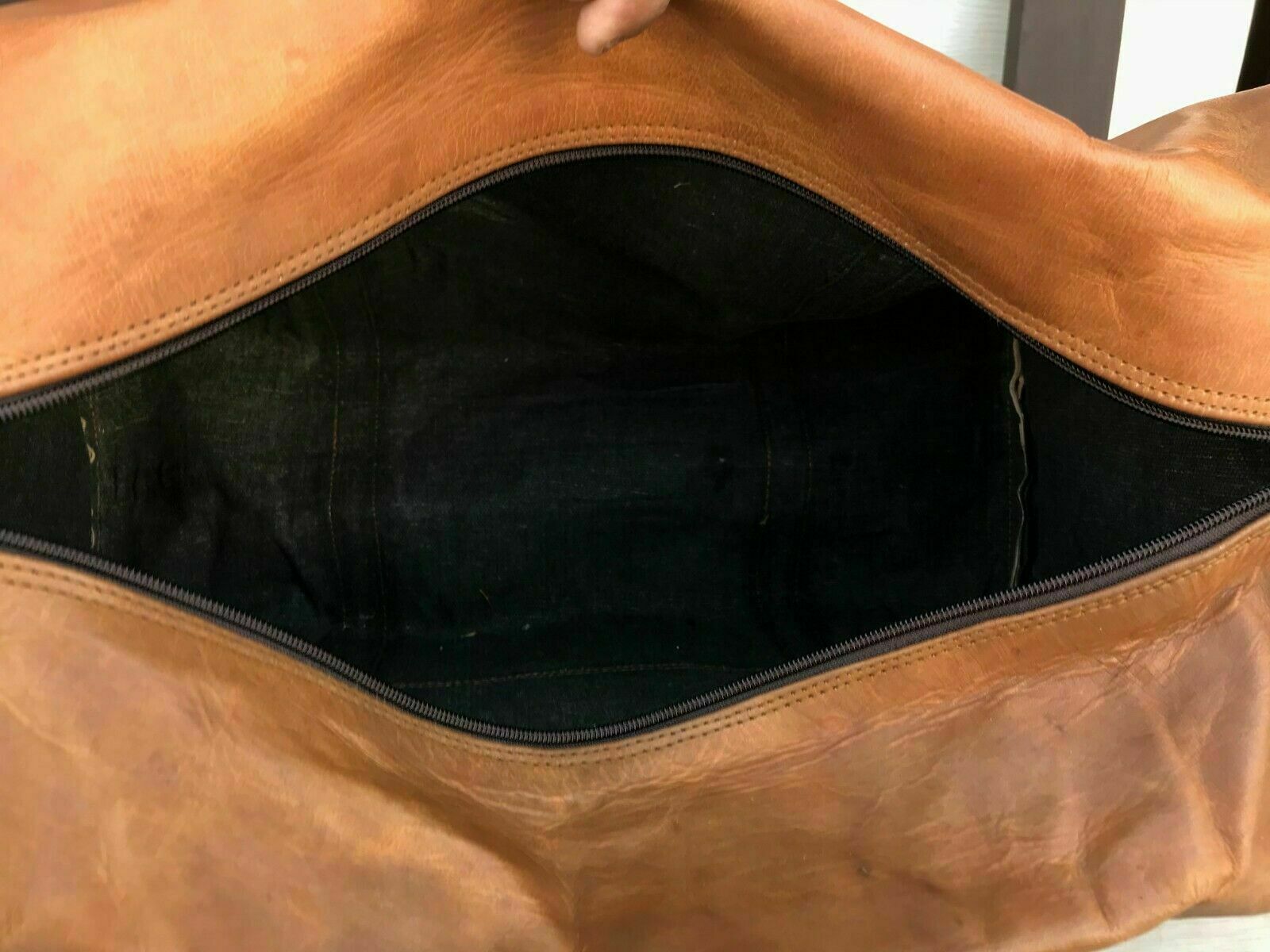 Leather Vintage Travel Gym Bag Weekend Overnight Duffle by leather bag seller