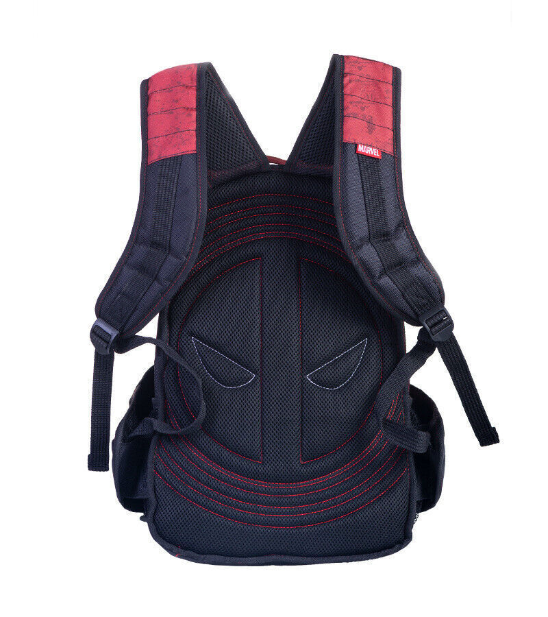Marvel Comics Deadpool Cosplay Backpack Knapsack Traveling Bag Laptop Bag Men