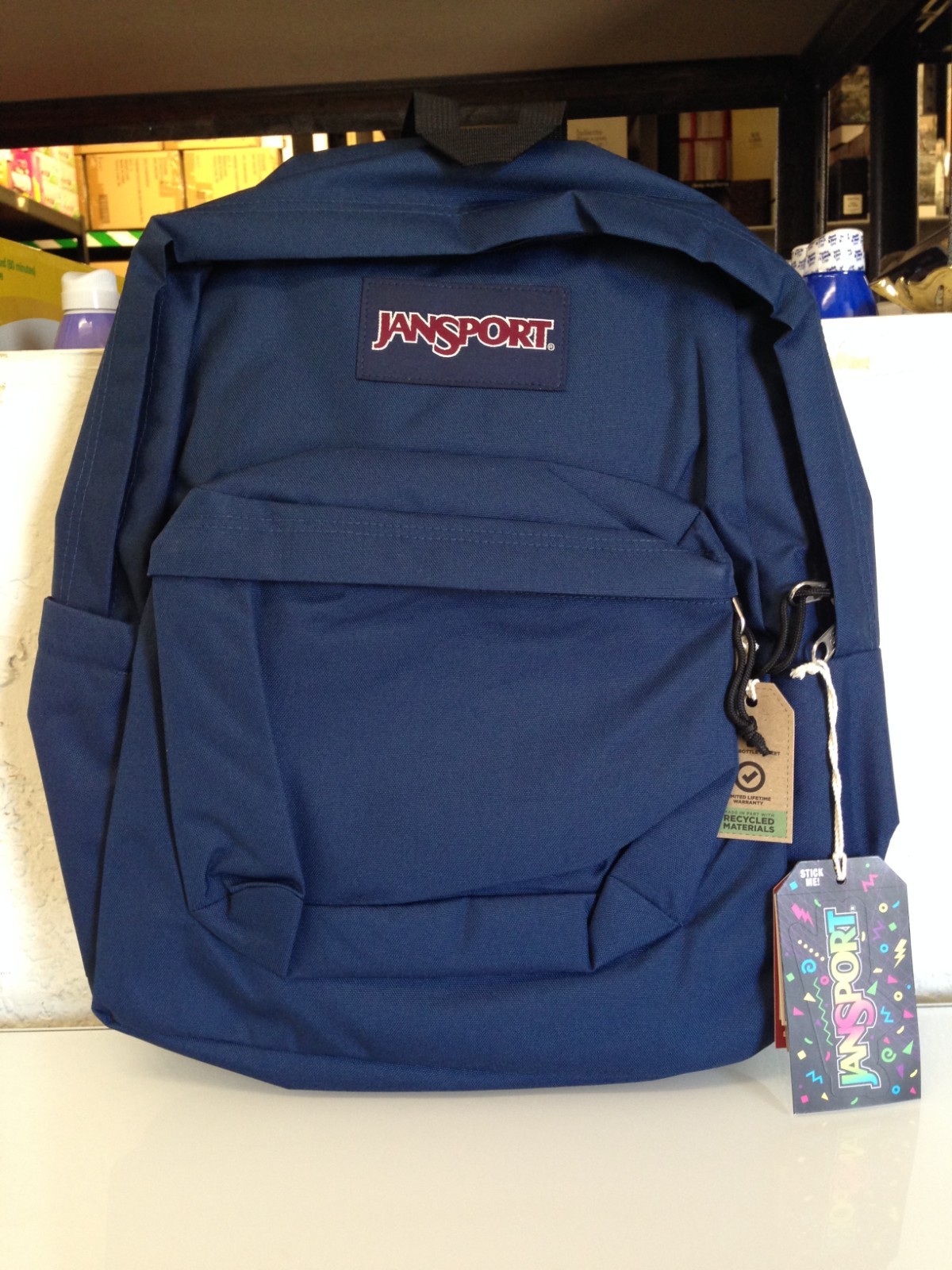 JanSport SuperBreak Backpack 26L – Navy Blue
