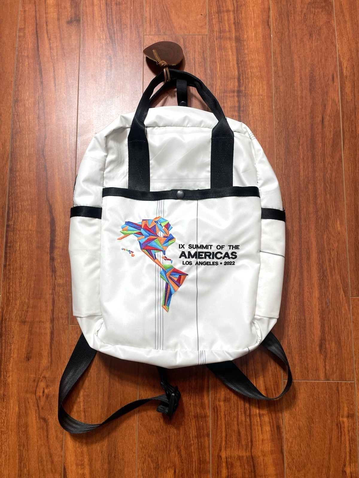 Rewilder Backpack IX Summit of The Americas 2022 Upcycled Airbag Seatbelt Bag