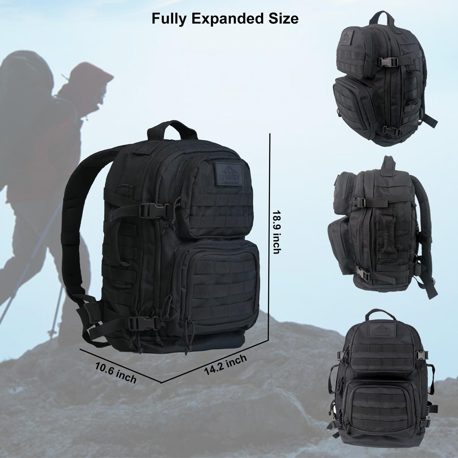 3-Day Tactical Backpack – Classic Style, Durable 600D Oxford Fabric, Fully Fu…