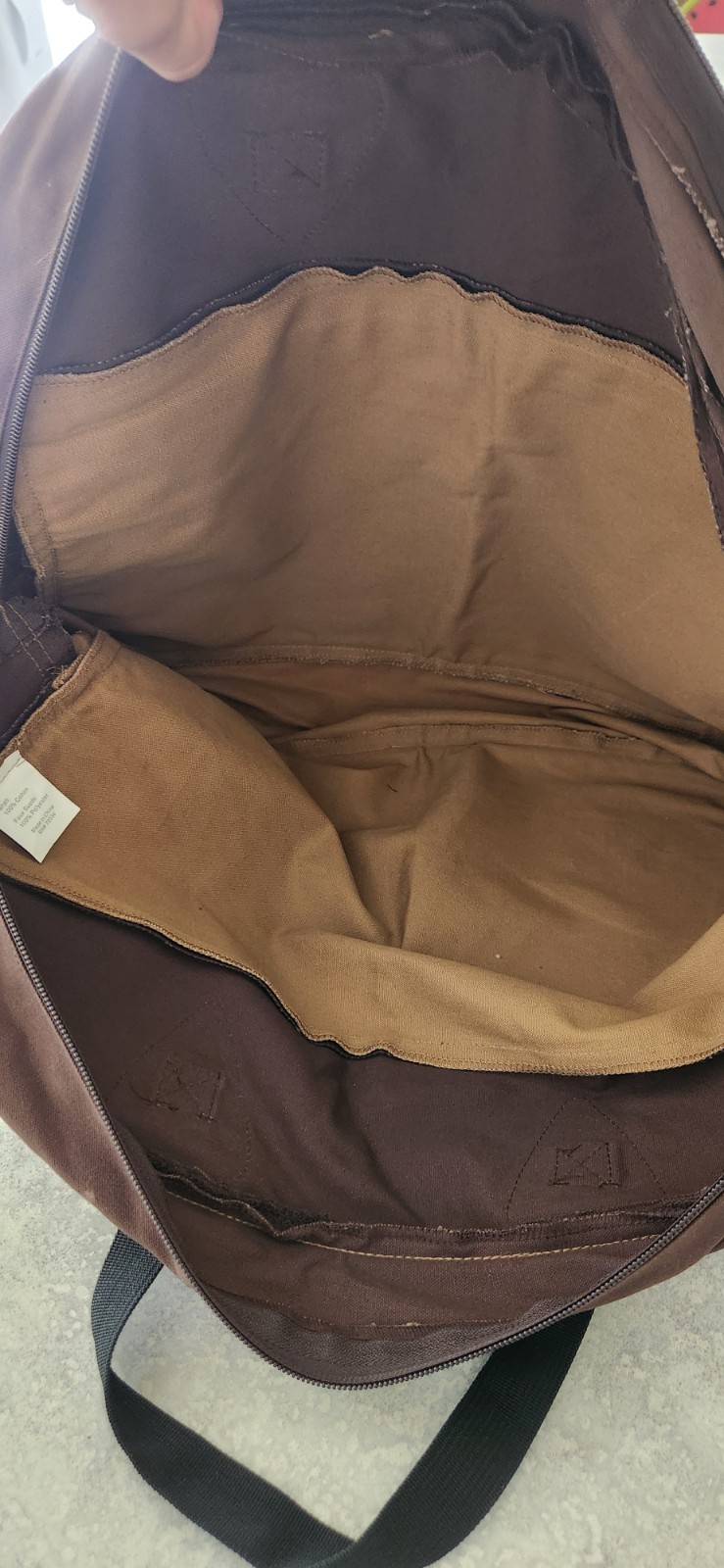 Orvis The Field Collection Laptop Bag Travel for Men Document 100% Cotton Zipper