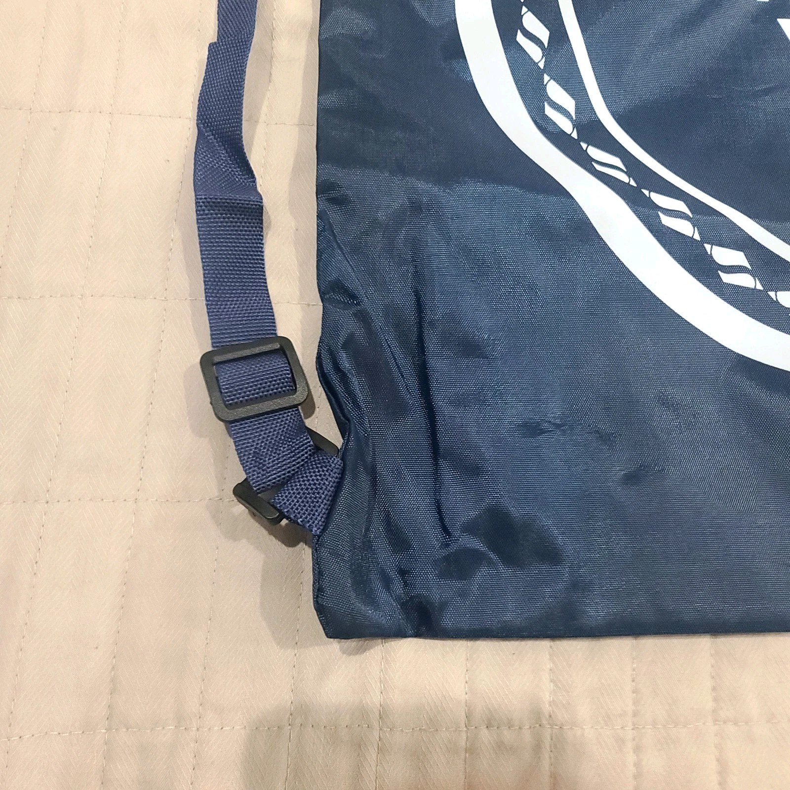 Navy Blue Skechers Packable Nylon Adjustable Drawstring Backpack 16″x20″