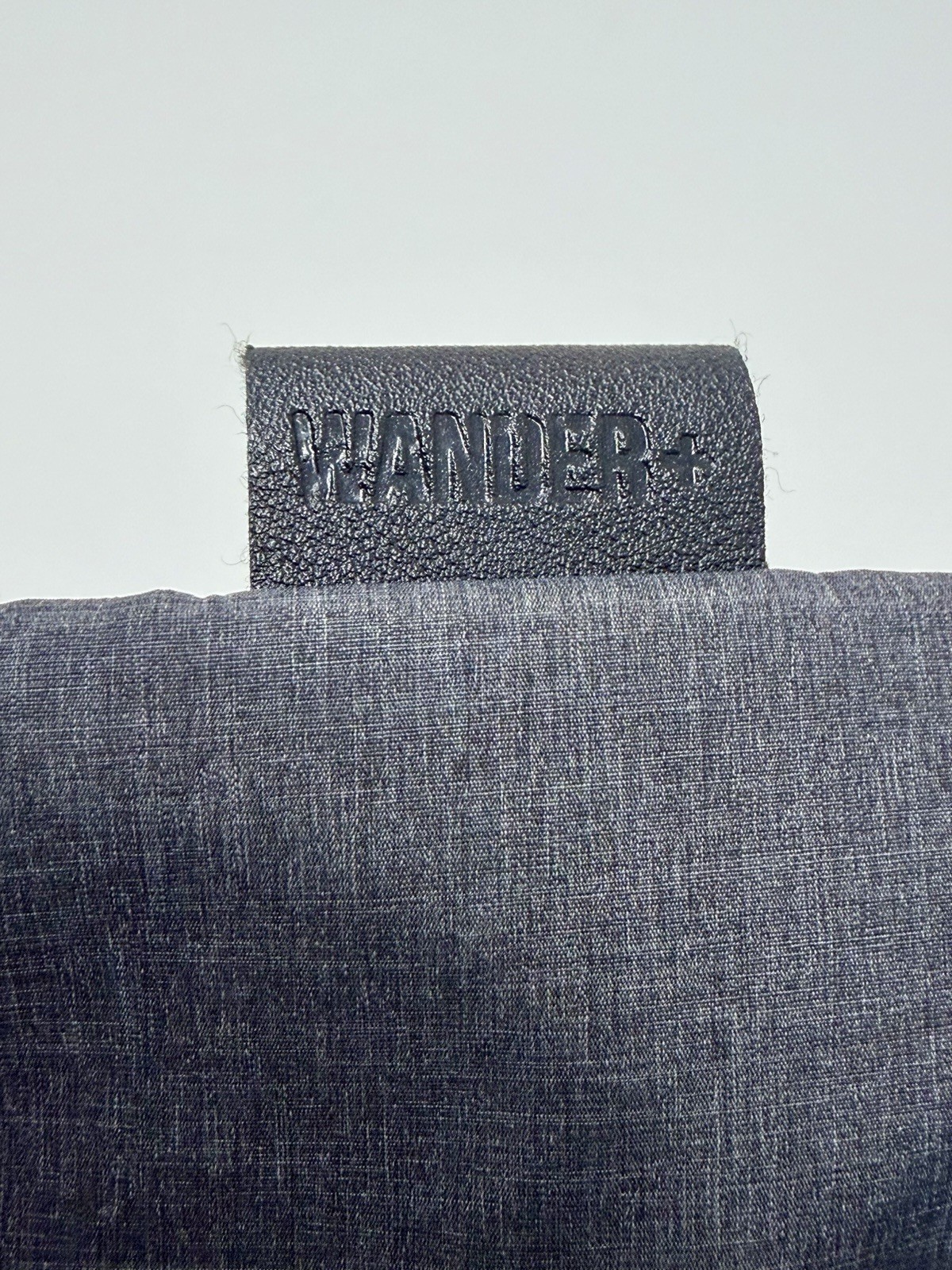 WANDER Gray Crossbody Bag Zip Magnetic Closure Unisex Lightweight Shoulder Strap